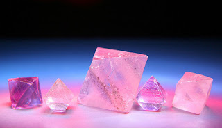 Crystals arranged together