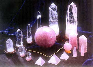 Collection of crystals